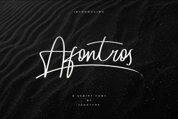 Afontros: A Delicate Handwritten Font