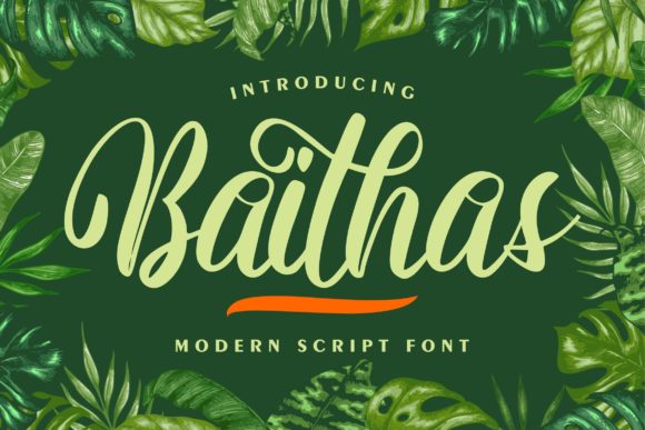 Baithas Font: Bold Handwritten Elegance