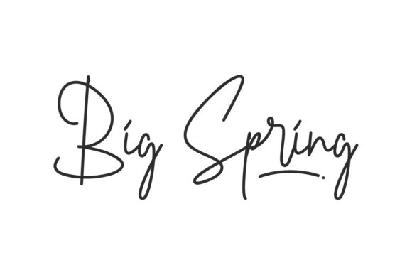 Big Spring Font for Creative Makers