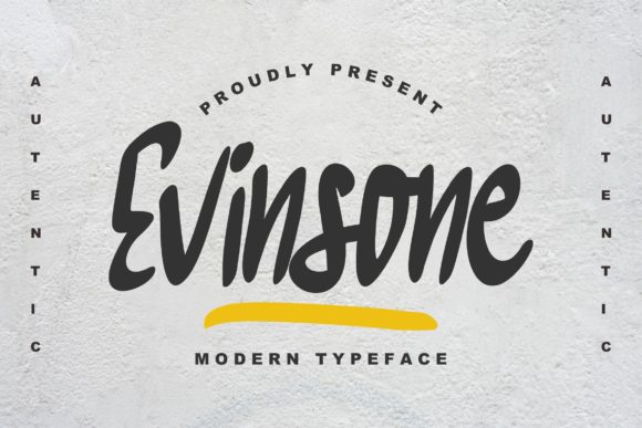 Evinsone Font for Business Branding
