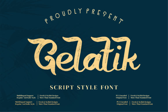 Gelatik: A Modern Handwritten Font for Web Design