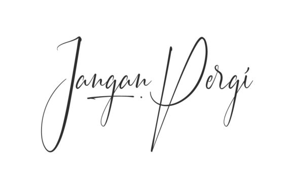 Jangan Pergi Font for Creative Projects