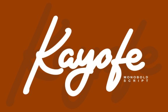 Kayofe Font for Creative Makers