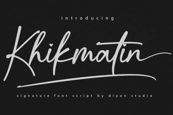 Khikmatin Font for Creative Design