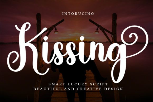 Kissing Font: Elegant Script for Editorial Design