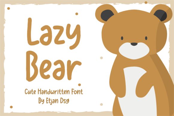 Lazy Bear Font for Creative Design
