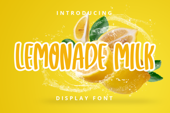 Lemonade Milk Font for Business Branding