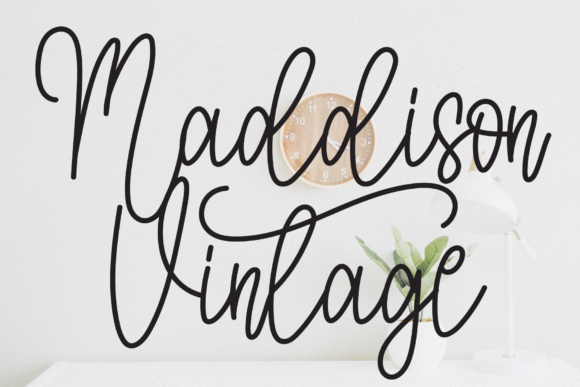 Maddison Vintage Font for Creative Makers