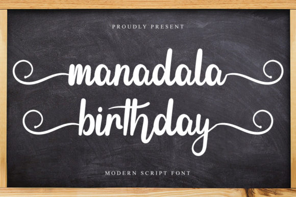 Manadala Birthday Font for Creative Campaigns