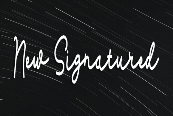 New Signatured Font for Creative Campaigns