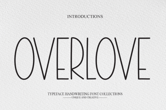 Overlove Font for Creative Projects
