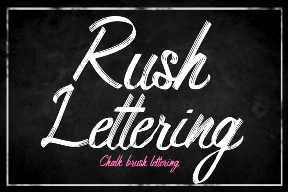 Rush Lettering Font for Creative Projects