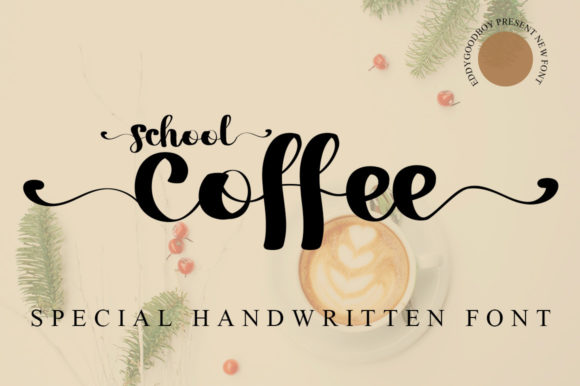 School Coffee Font for Web Design