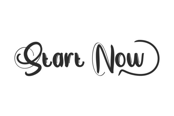 Start Now Font for Elegant Design