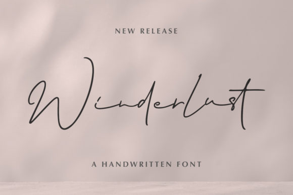Winderlust: A Romantic Font for Elegant Design